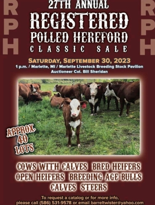 27th Annual Registered Polled Hereford Classic Sale featured photo 2