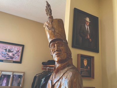 War of 1812 Soldier Wood Carving- 8 Feet Tall! featured photo
